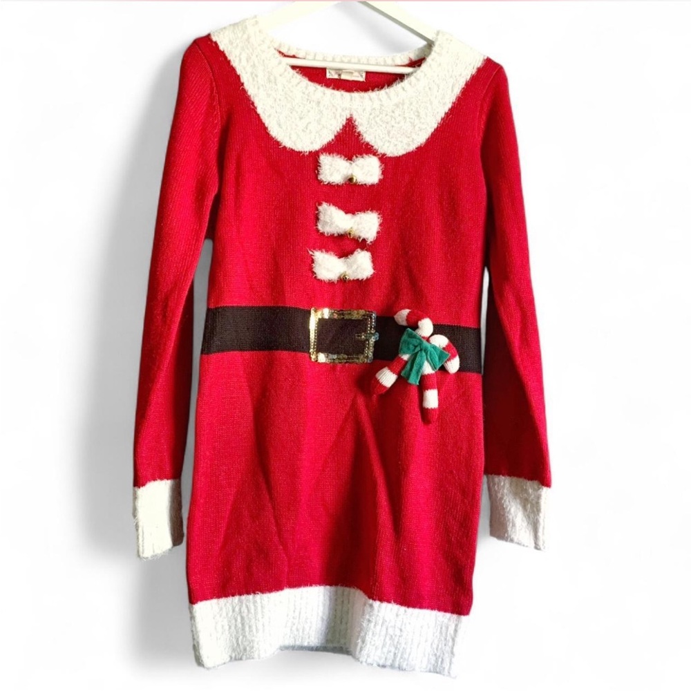 It's Our Time Christmas Mrs Clause Ugly Sweater Dress
Size M